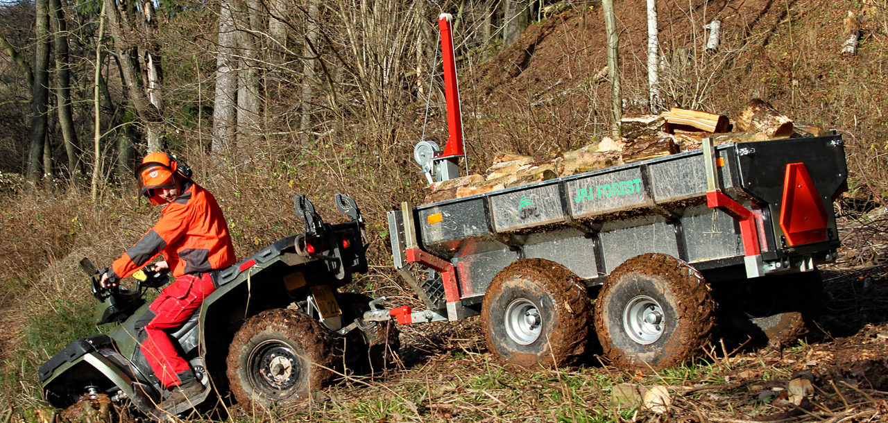 ATV-Trailer mit hydr. Kippvorrichtung, ATV und UTV