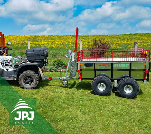 Anhänger für Quad Profi Arbeiter mit Gitteraufbau